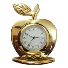 24K Gold Plated Apple Shape Table Clock